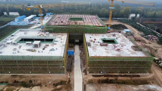 扶風縣博物館設計建筑面積7542平方米，主體結(jié)構(gòu)進入封頂