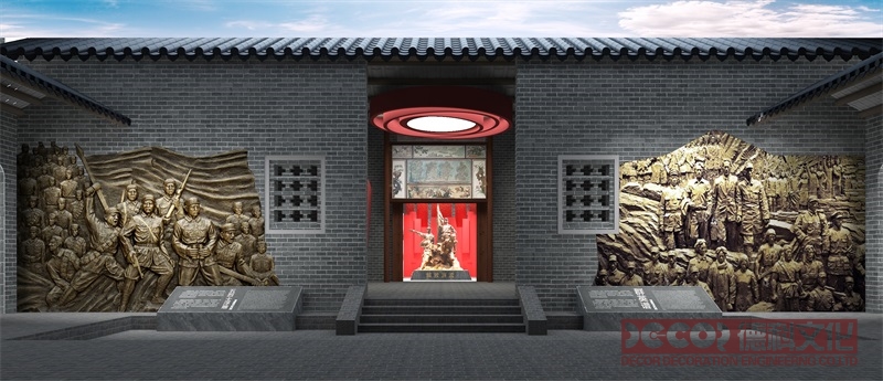 在紅色展館設(shè)計(jì)中如何突出黨的先進(jìn)性對社會穩(wěn)定和和諧發(fā)展的重要作用？
